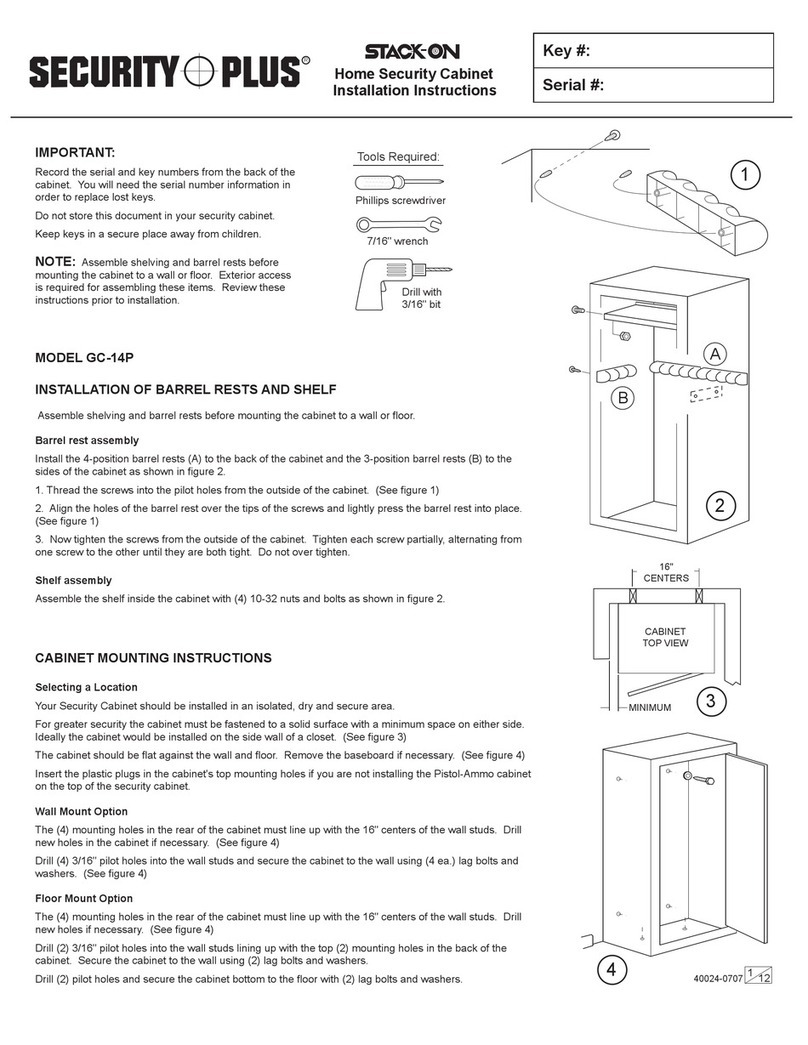 Stack-On SECURITY PLUS installation instructions