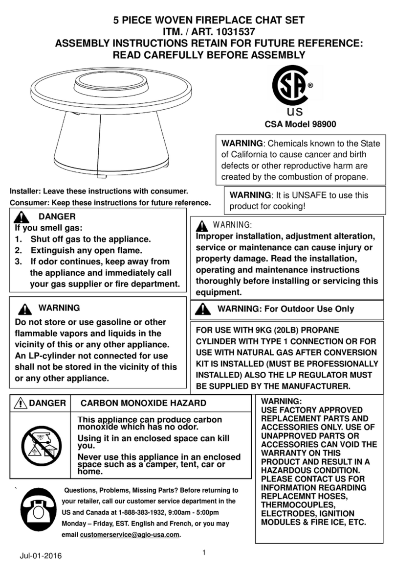 Agio 1031537 Assembly instructions
