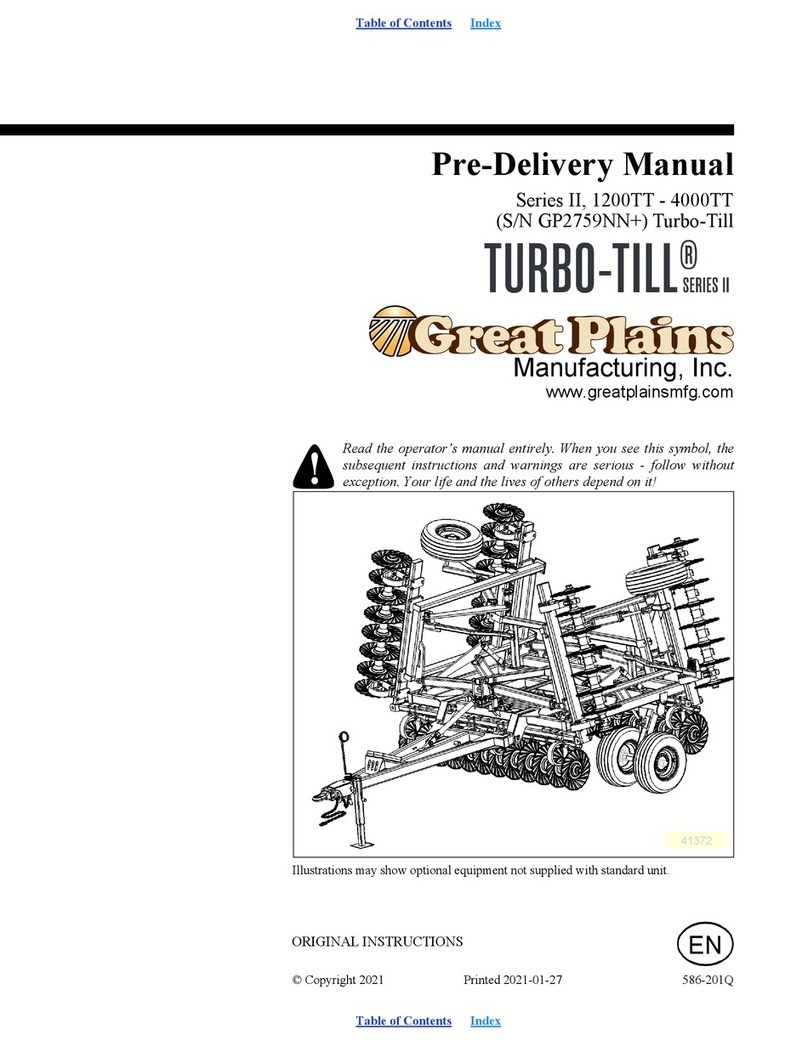 GREAT PLAINS TURBO-TILL II Series Predelivery Manual
