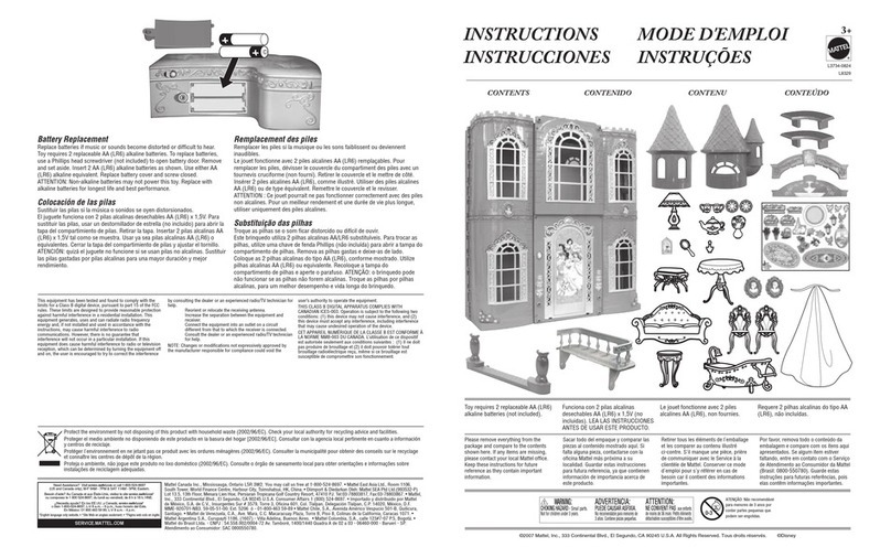 Mattel L3734-0824 User manual