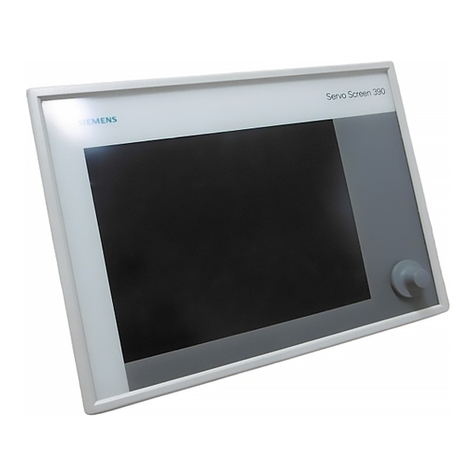 Siemens Servo Screen 390 User manual