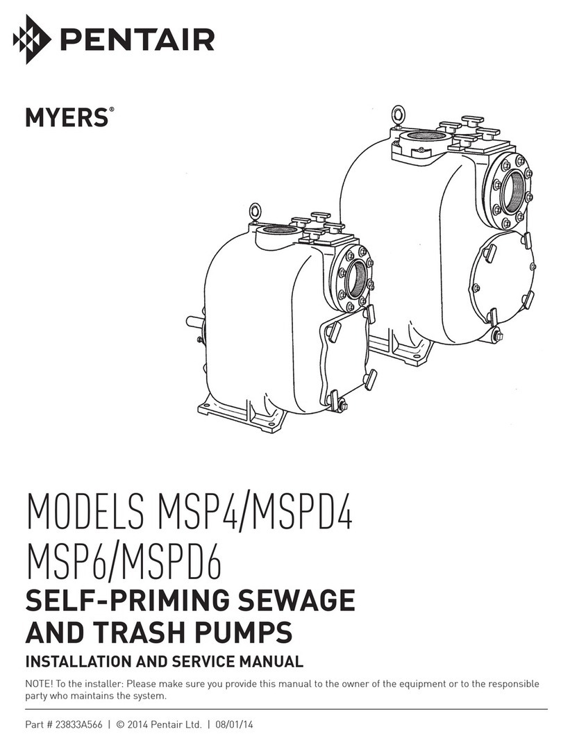 Pentair Myers MSP4 Manual