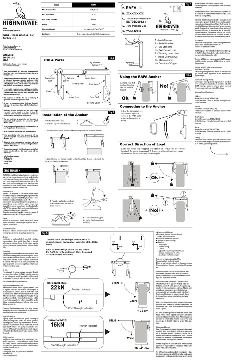 Highnovate RAFA L Instructions for use