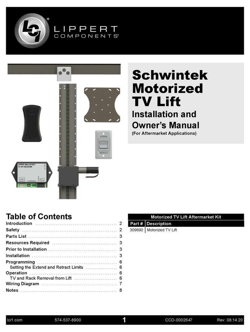 Lippert Components Schwintek Installation and owner's manual