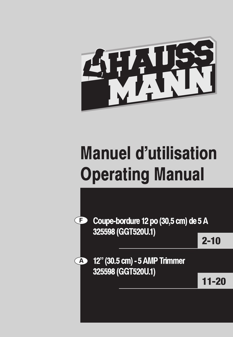 Haussmann GGT520U.1 operating manual