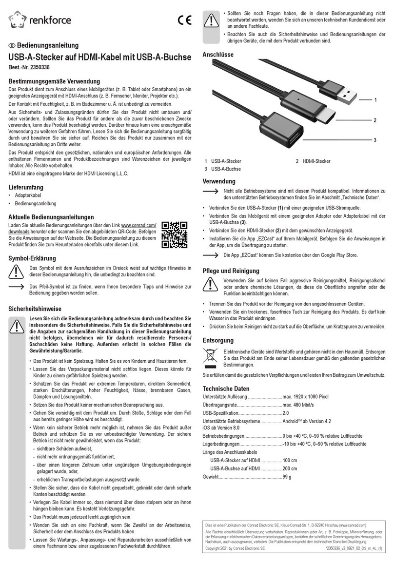 Renkforce 2350336 User manual