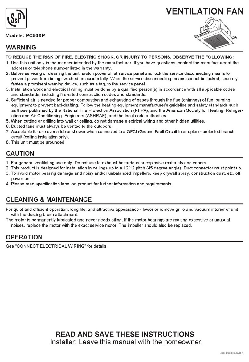 S&P PC50XP User manual