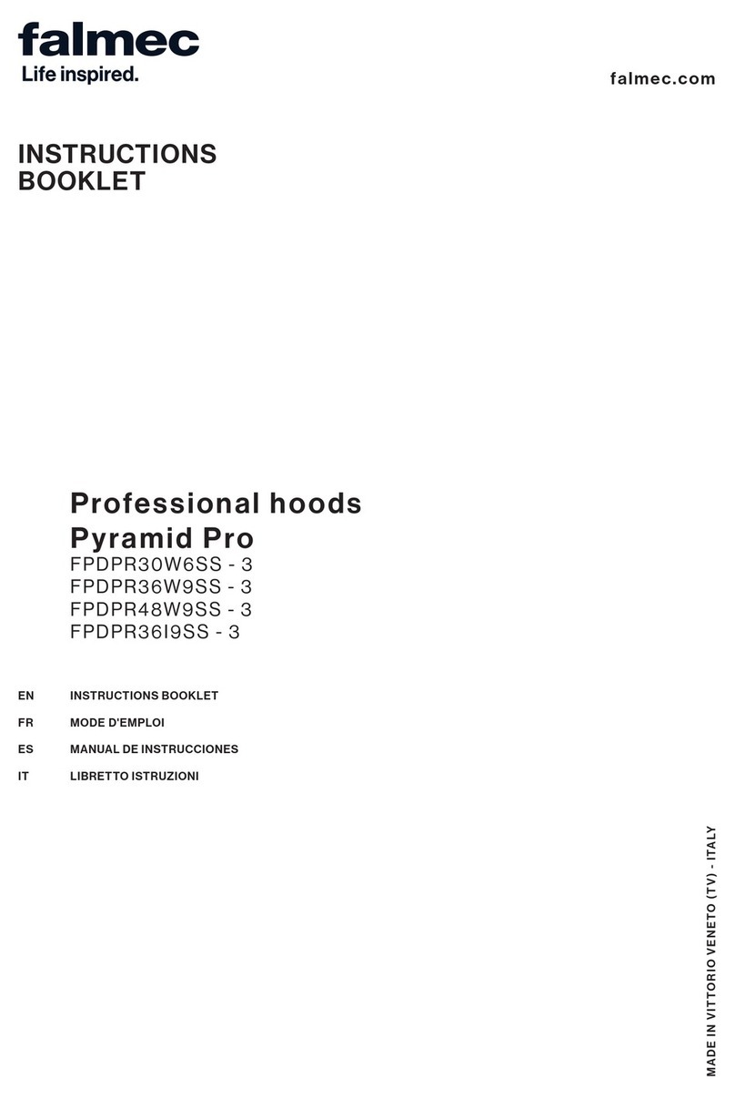 FALMEC Pyramid Pro FPDPR30W6SS - 3 Instruction booklet FALMEC Pyramid Pro FPDPR30W6SS - 3 Instruction booklet