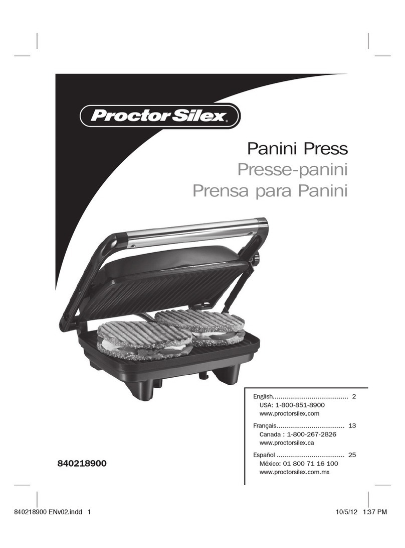 Proctor-Silex 840218900 User manual