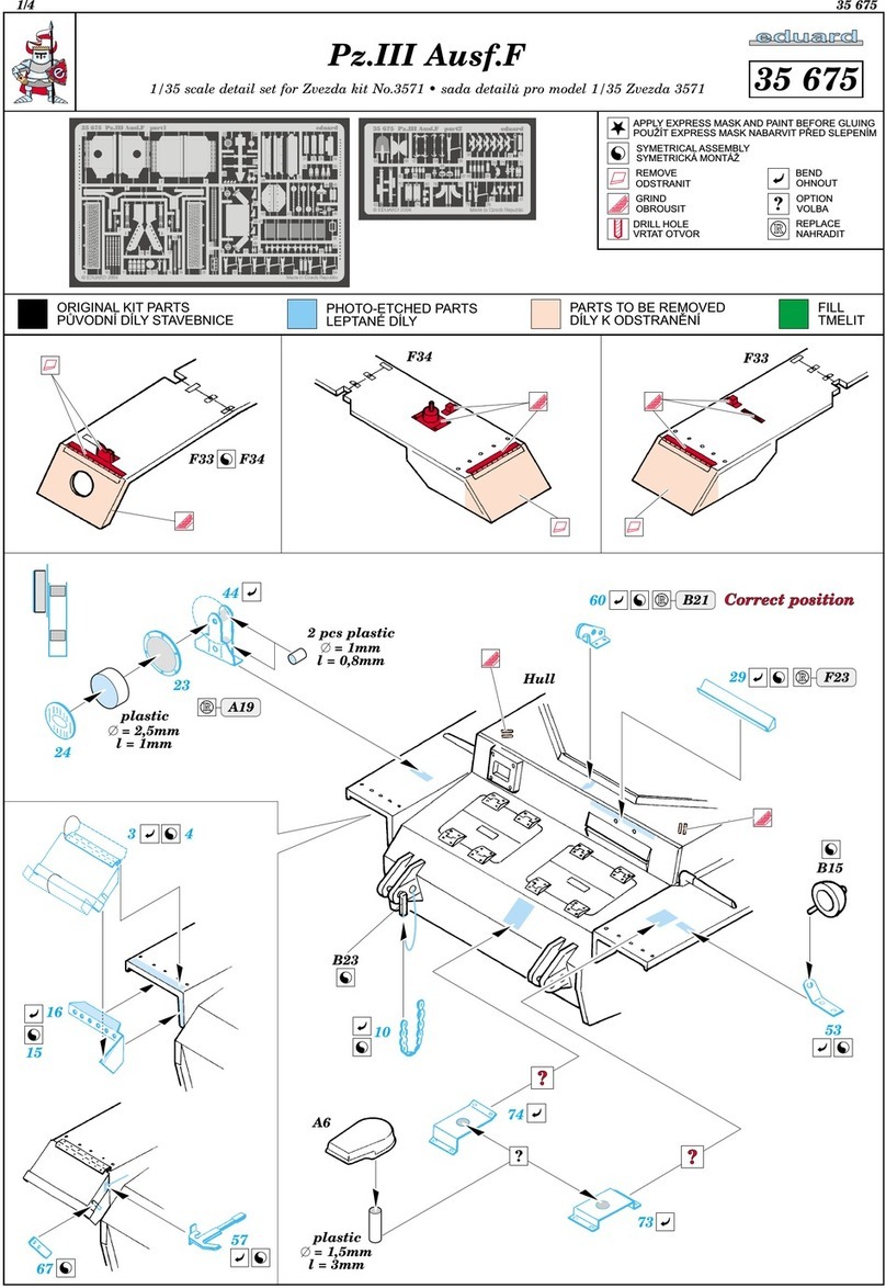 Eduard Pz.III Ausf.F quick start guide