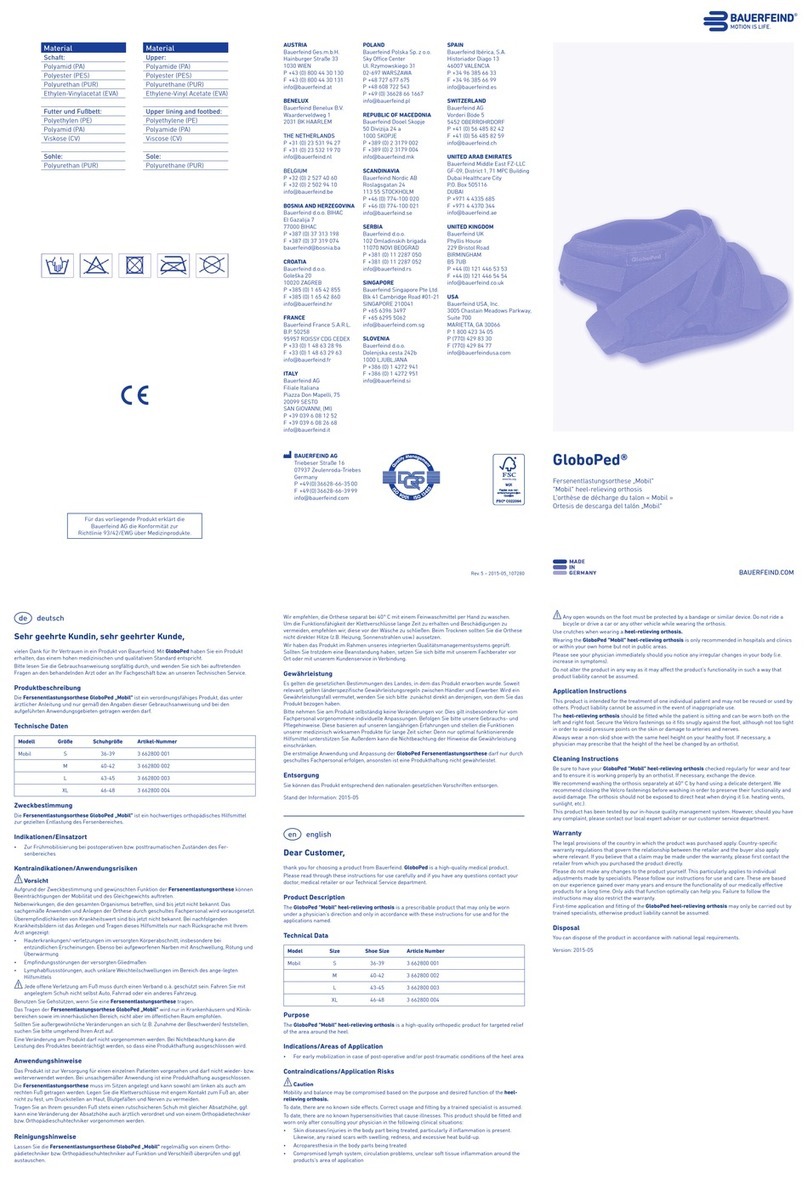 Bauerfeind GloboPed Mobil User manual