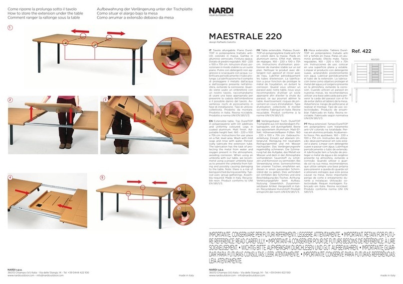 nardi MAESTRALE 220 quick start guide