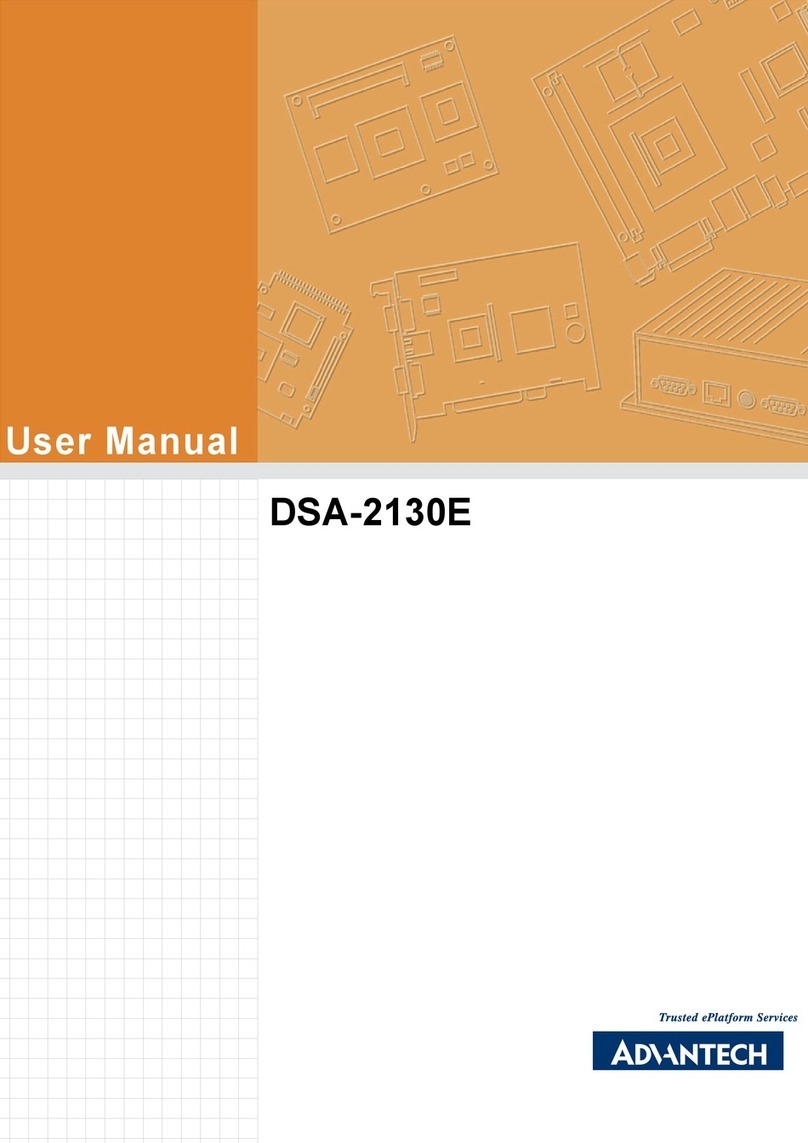 Advantech DSA-2130E Series User manual Advantech DSA-2130E Series User manual
