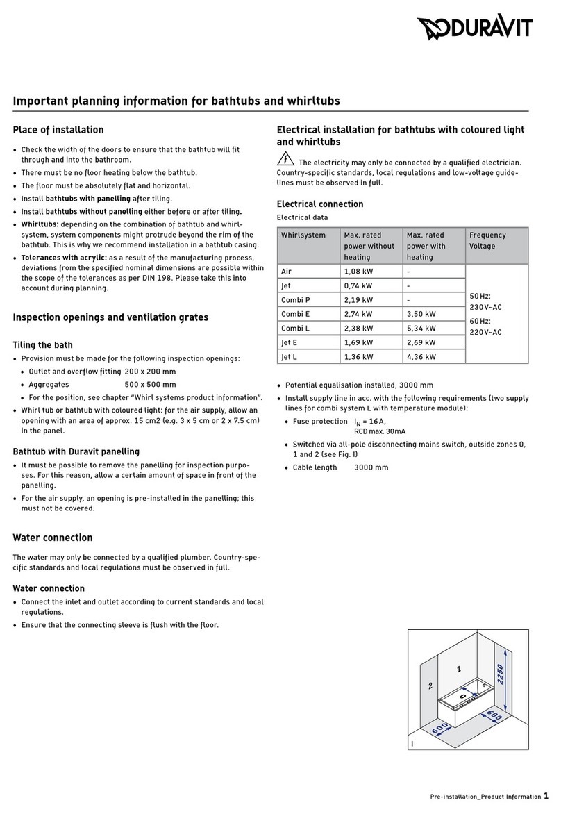 DURAVIT D16056 quick start guide DURAVIT D16056 quick start guide