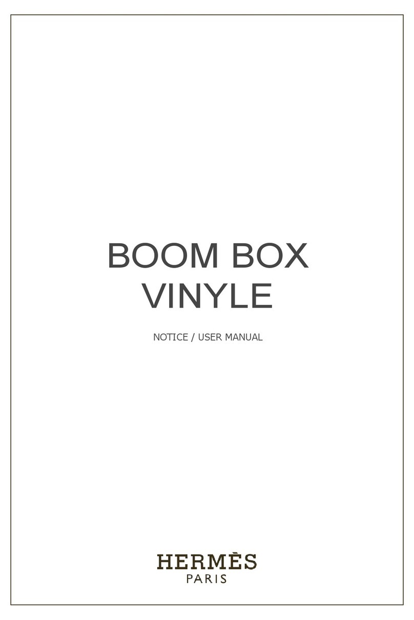 Hermes VINYLE User manual