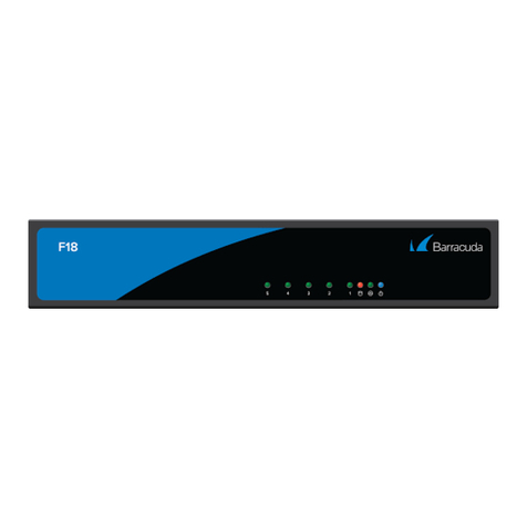 Barracuda CloudGen F18 User manual Barracuda CloudGen F18 User manual