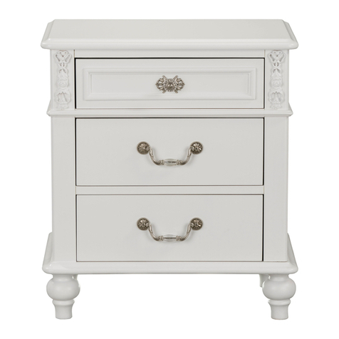 Standard Furniture 93850 OLIVIA BR Assembly instructions