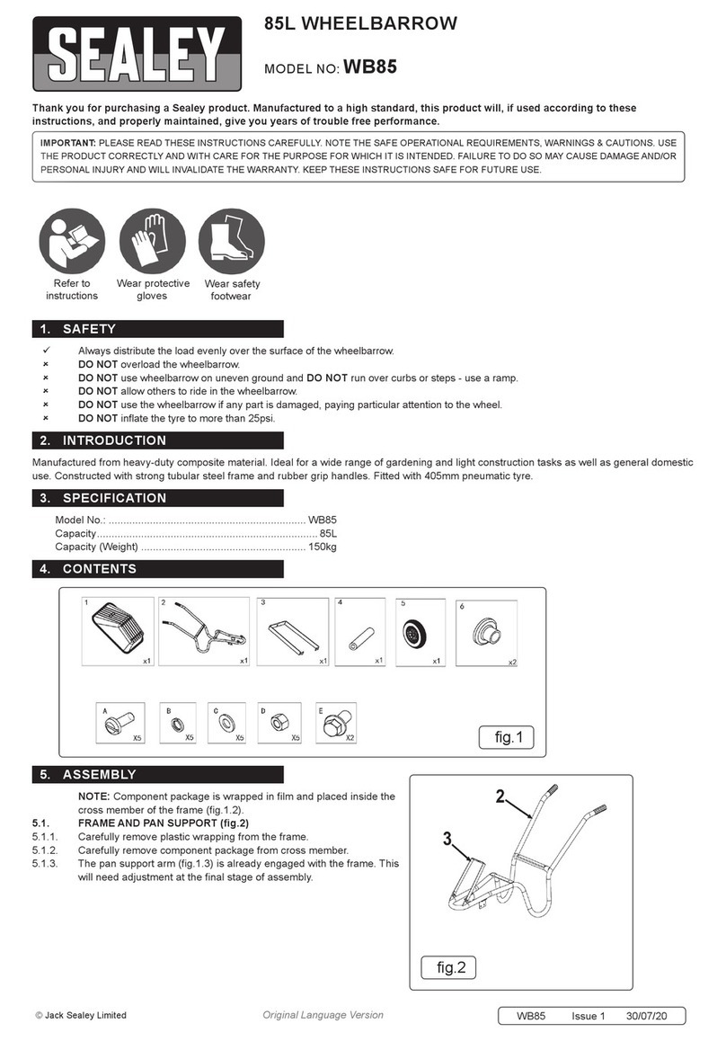 Sealey WB85 quick start guide