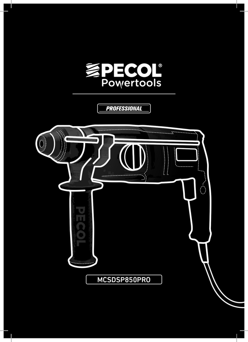 Pecol PROFESSIONAL MCSDSP850PRO manual