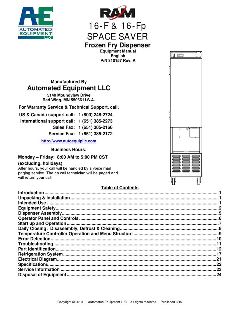 AUTOMATED EQUIPMENT RAM 16-F Technical Document