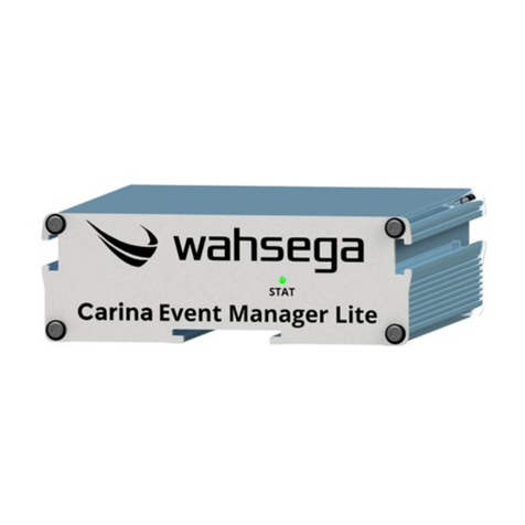 Wahsega Carina Event Manager Lite User manual