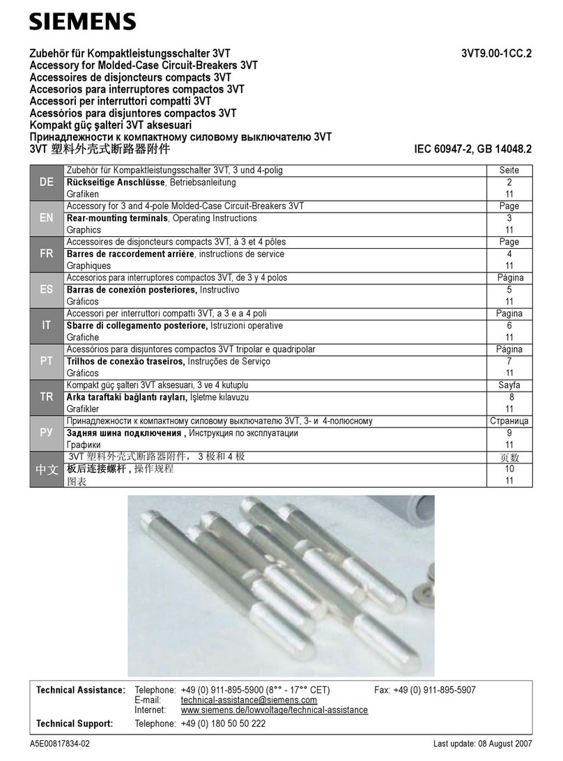 Siemens 3VT9.00-1CC.2 User manual