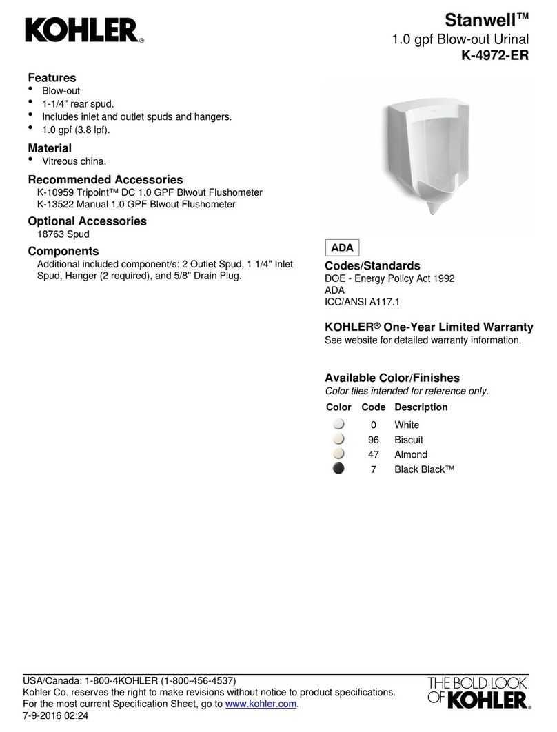 Kohler Stanwell K-4972-ER User manual