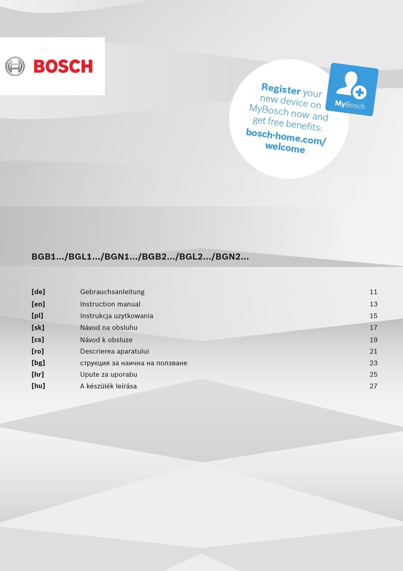 Bosch BGB1 Series instruction manual