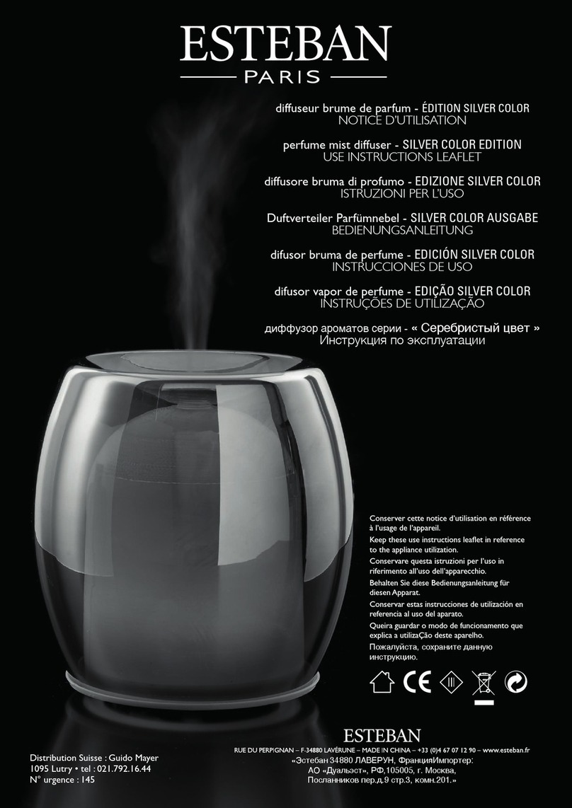 ESTEBAN SILVER COLOR EDITION Use Instructions Leaflet
