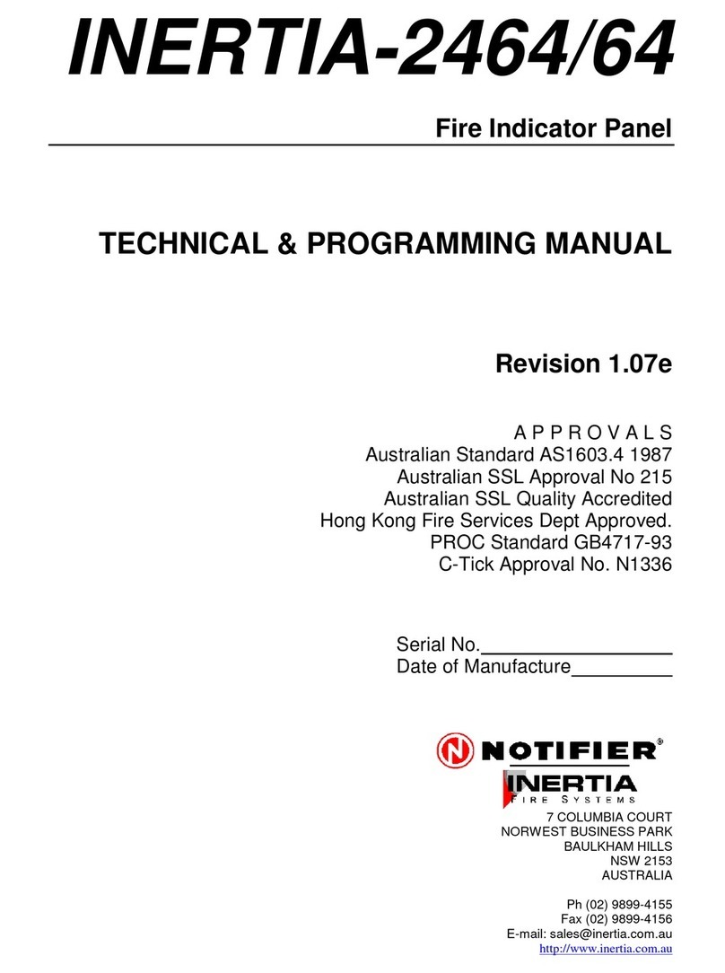 Notifier INERTIA-2464/64 User manual