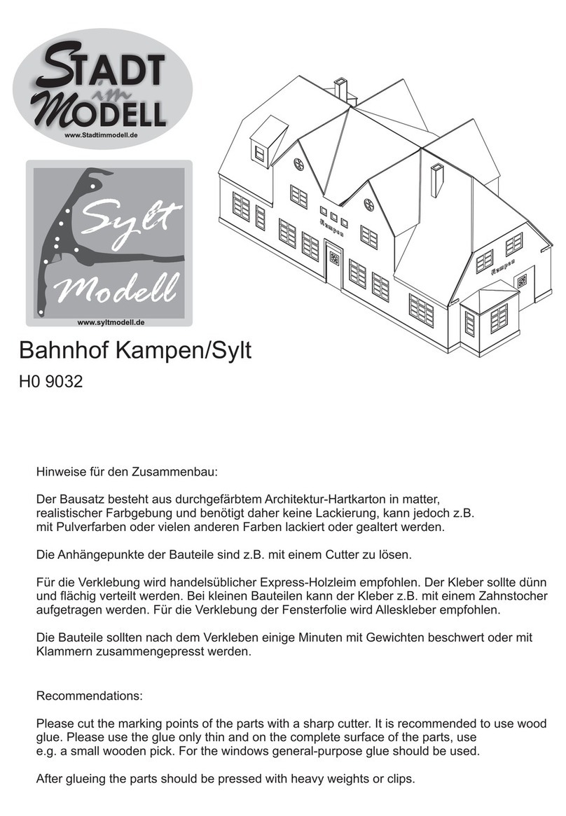 Stadt im Modell Sylt Modell 9032 manual Stadt im Modell Sylt Modell 9032 manual