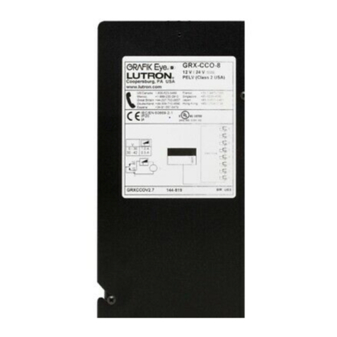 Lutron Electronics Grafik Eye GRX-CCO-8 User manual