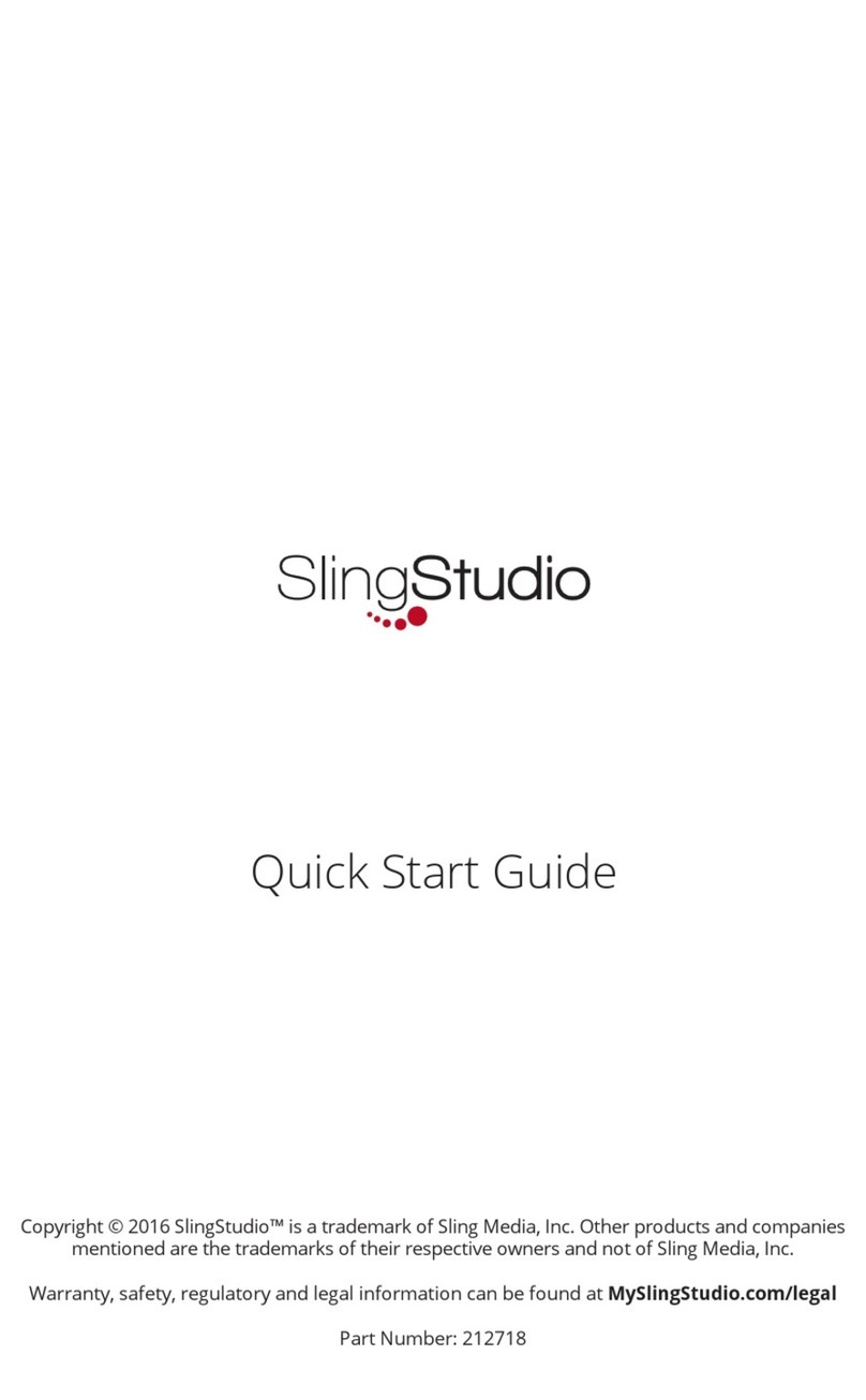 Sling Media SlingStudio quick start guide