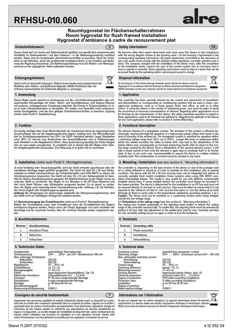 alre RFHSU-010 manual