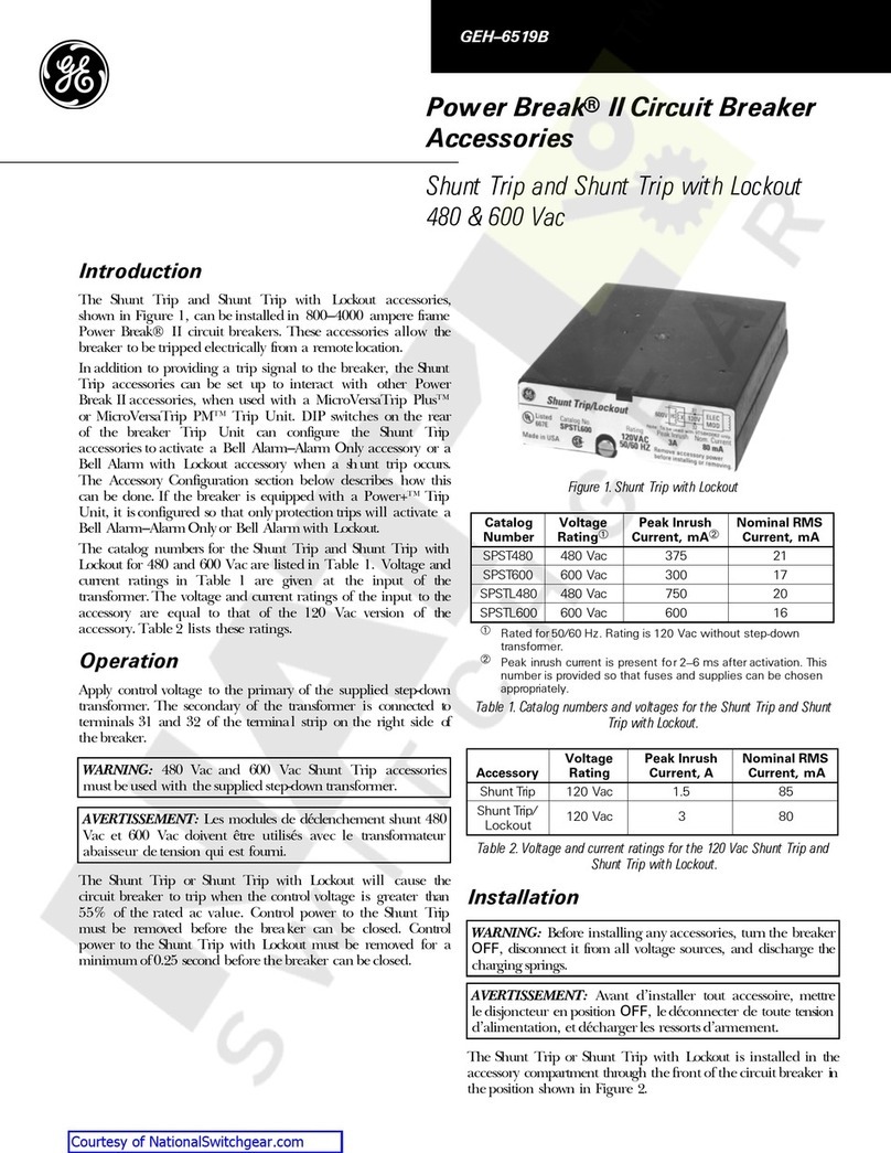 GE SPST480 User manual