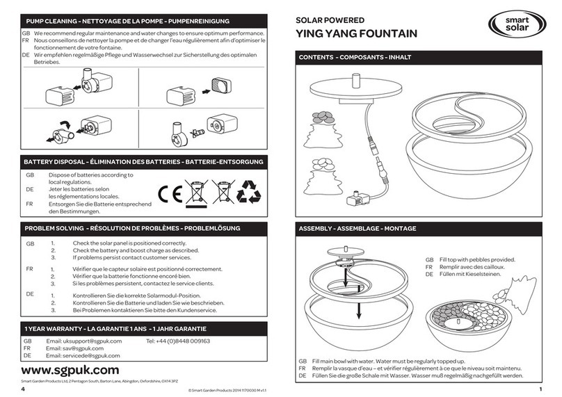 Smart Solar Ying Yang Fountain User manual