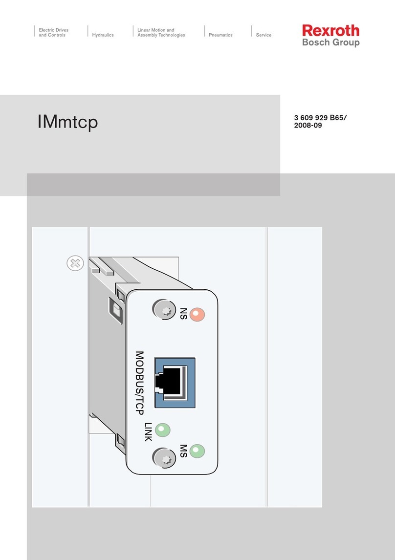 Bosch Rexroth IMmtcp User manual