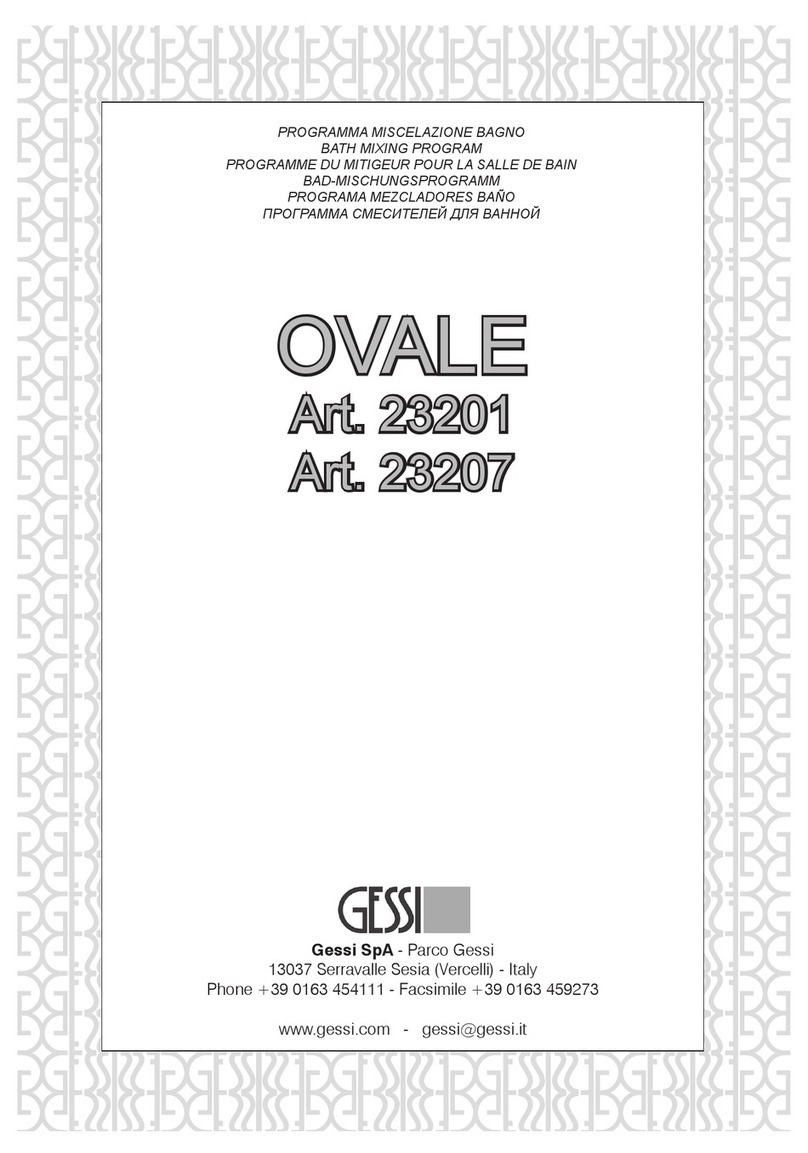 Gessi OVALE 23201 User manual