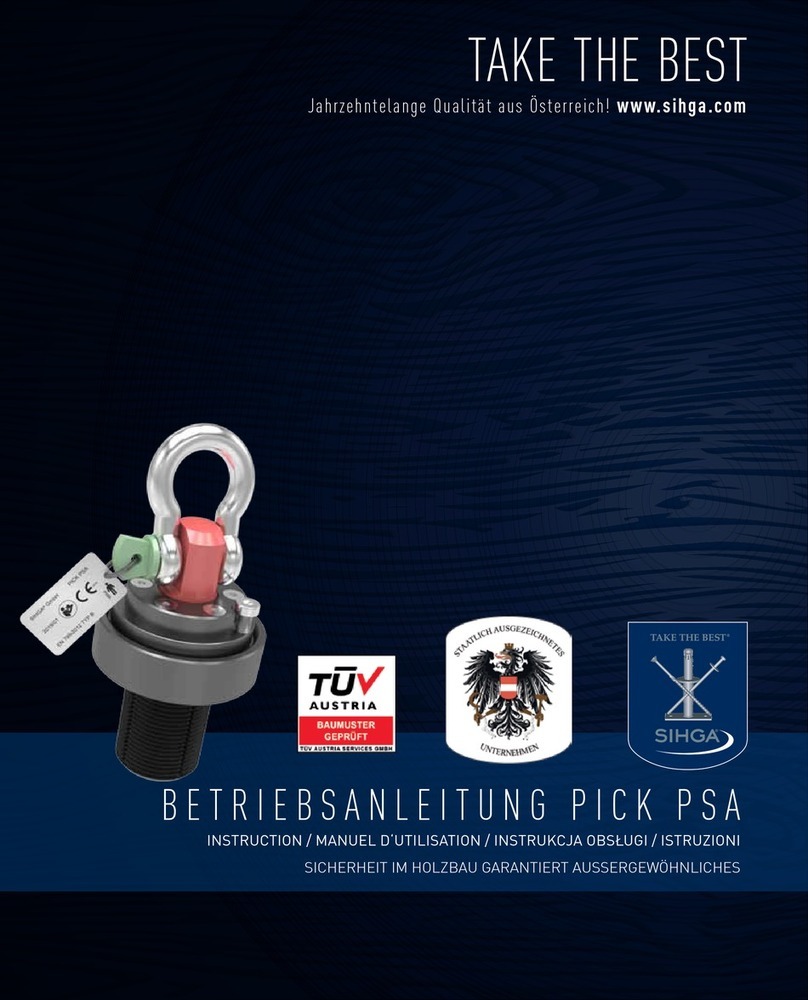SIHGA Pick PSA Operating	 instruction
