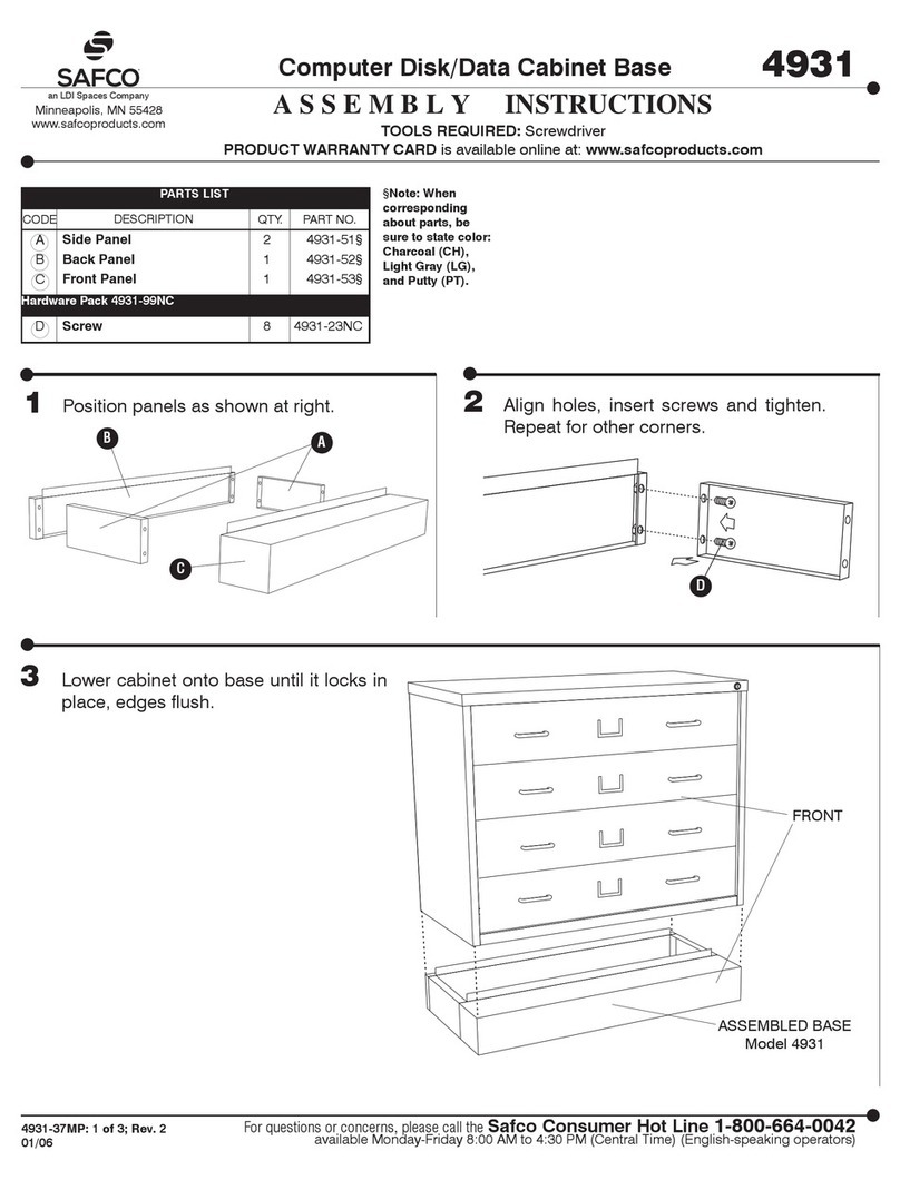 LDI Spaces Safco 4931 User manual