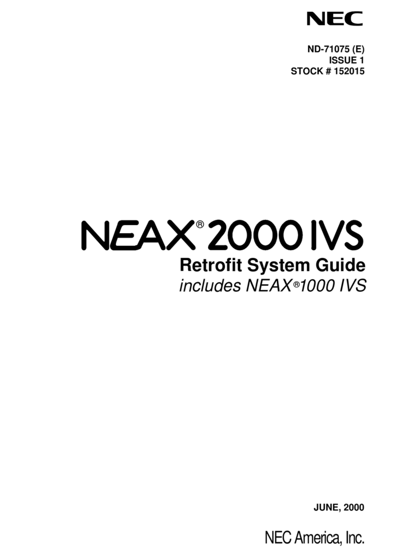 NEC NEAX 2000IVS2 User manual