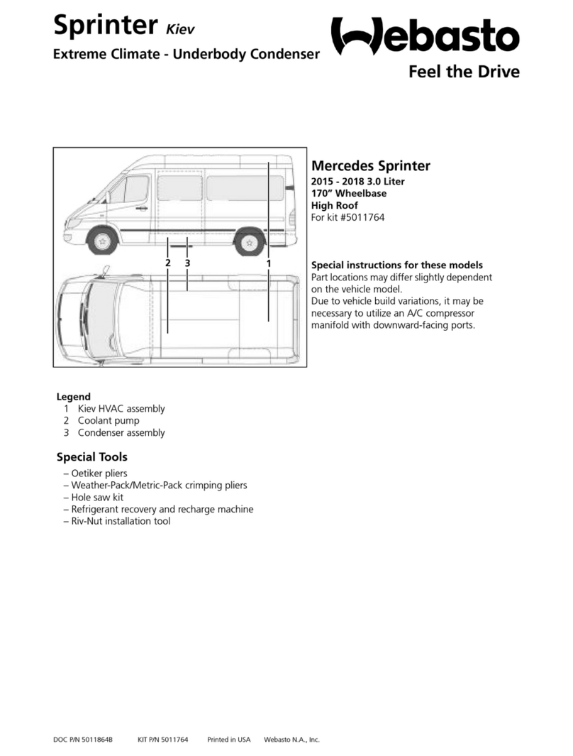 Webasto 5011764 User manual