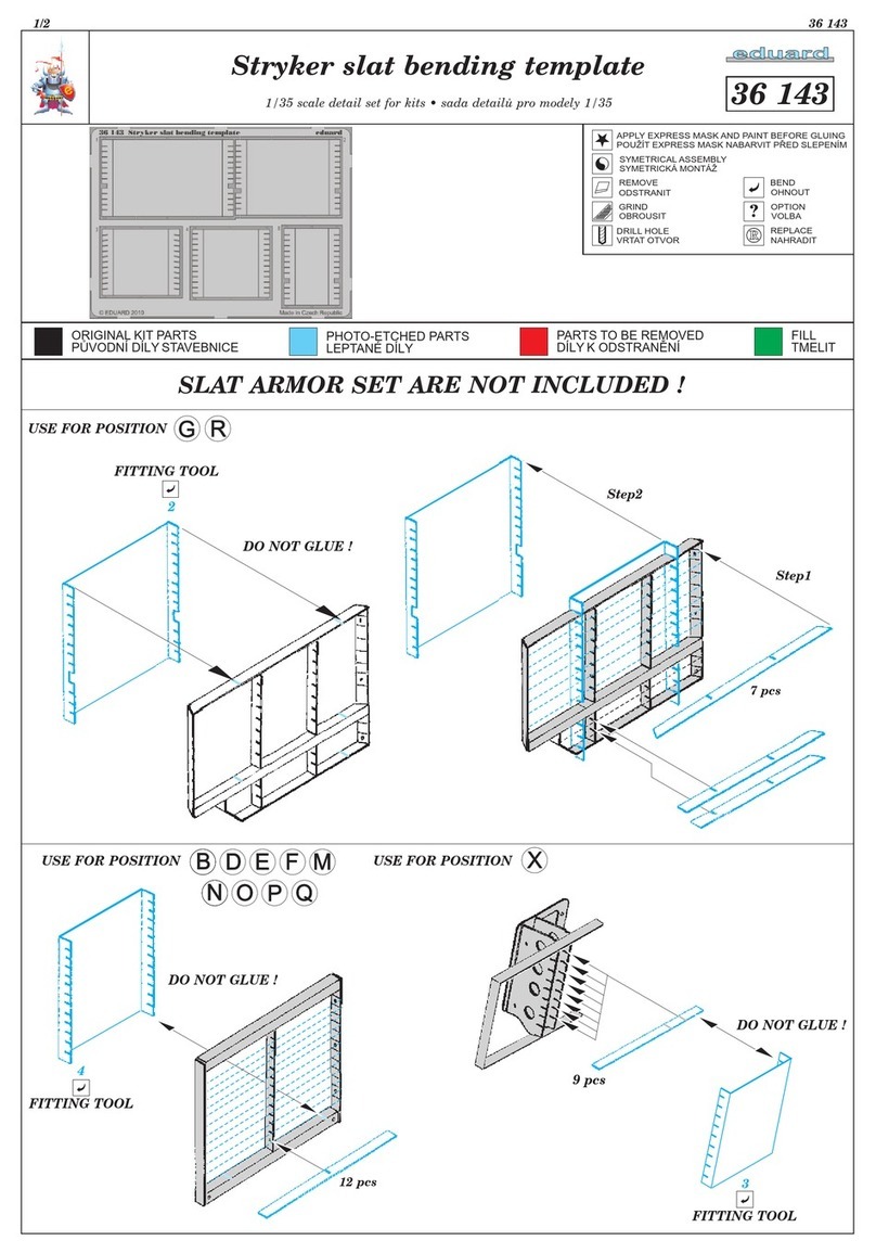Eduard Stryker slat bending template quick start guide