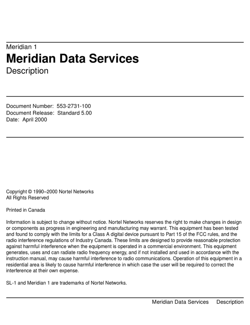 Nortel QMT7 ADM User manual