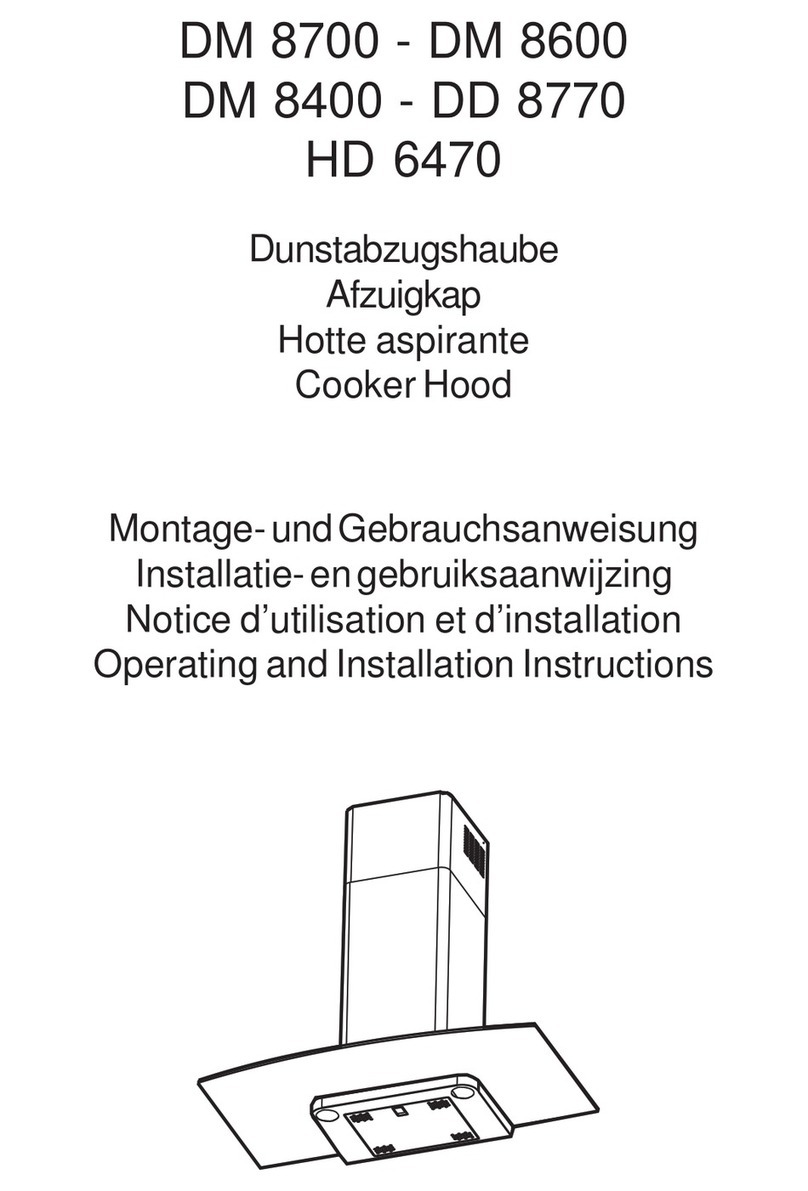AEG DM 8700 Operating and installation instructions