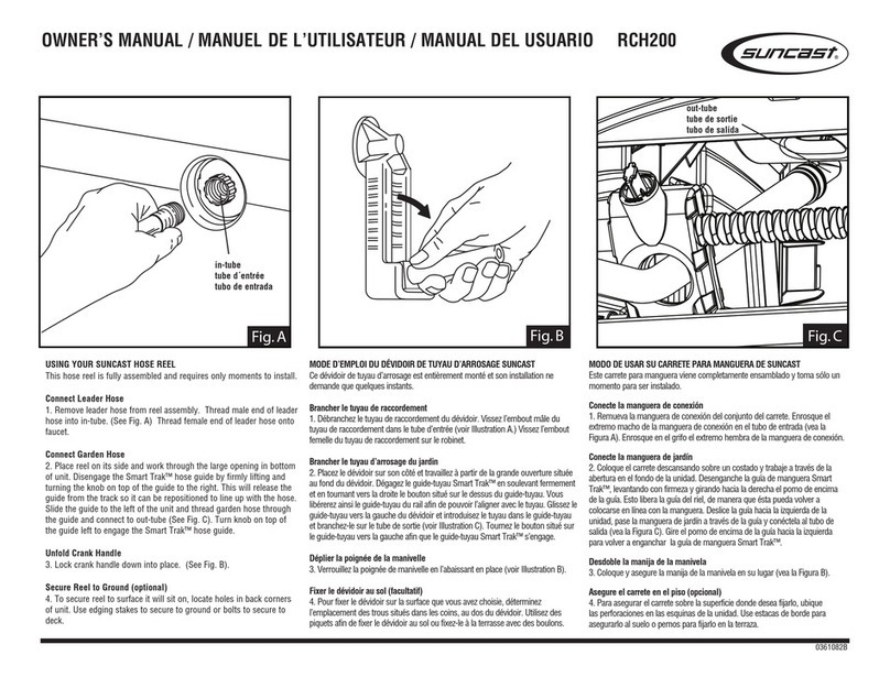 Suncast RCH200 User manual Suncast RCH200 User manual