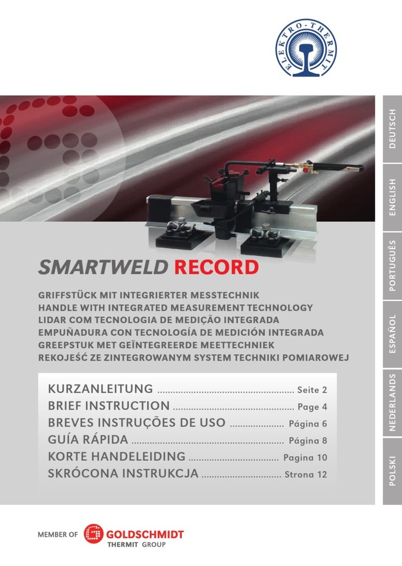 Goldschmidt SMARTWELD RECORD Brief Instruction Goldschmidt SMARTWELD RECORD Brief Instruction