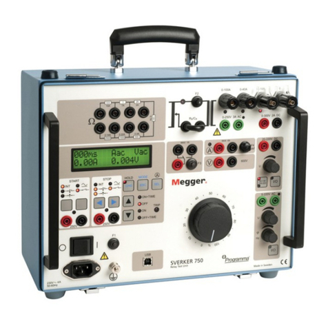 Megger Programma Sverker 750 user manual