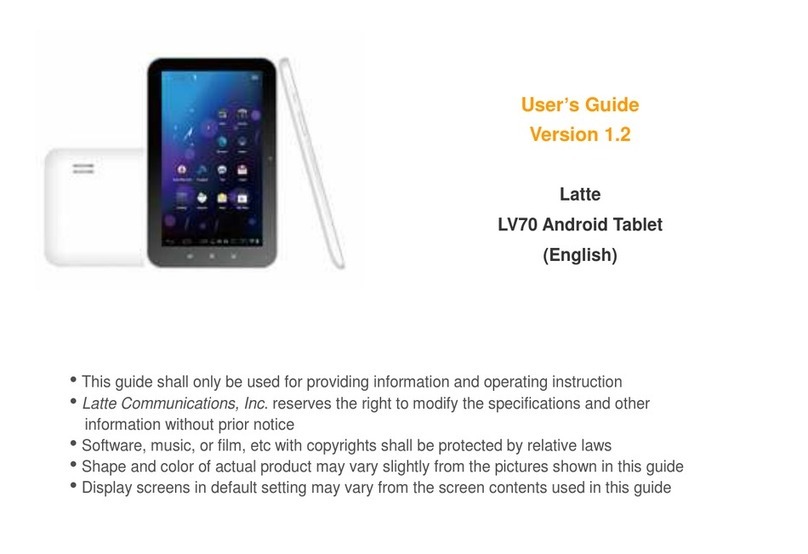 Latte LV70 User manual