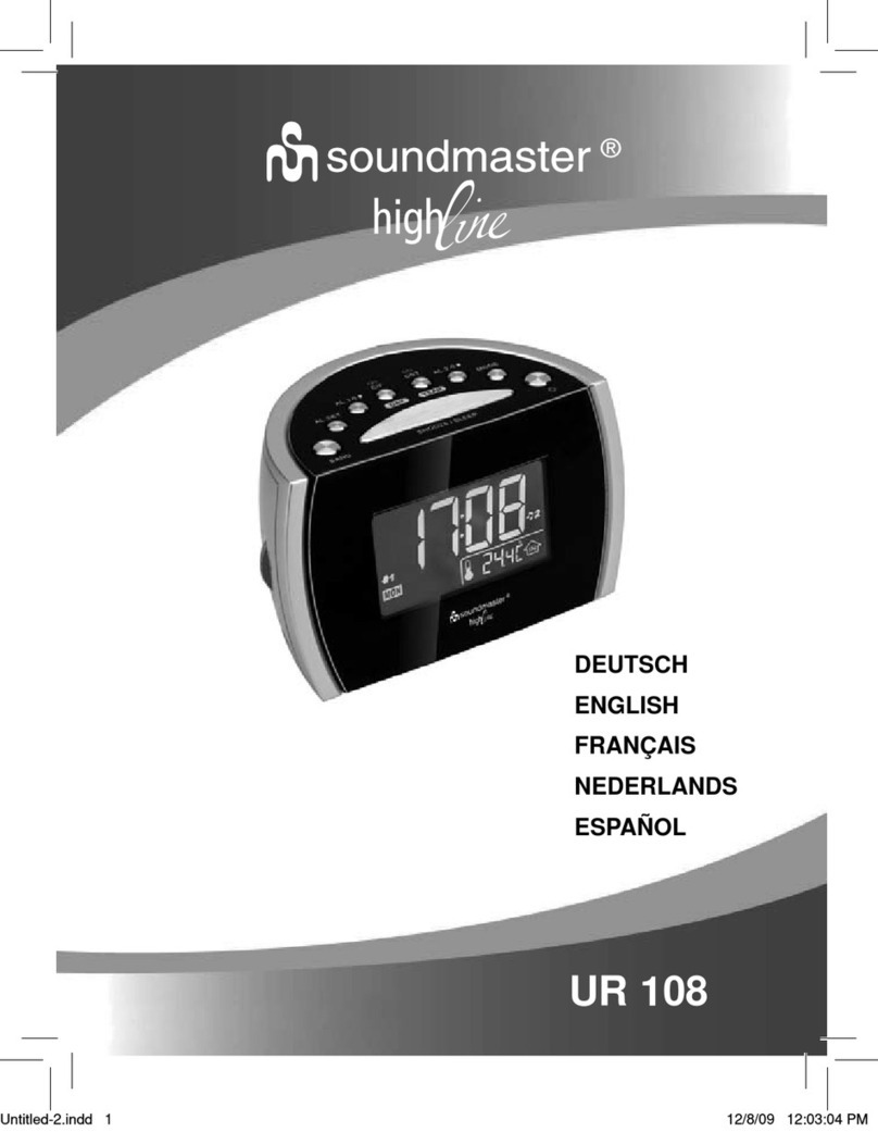SOUNDMASTER High Line UR 108 manual
